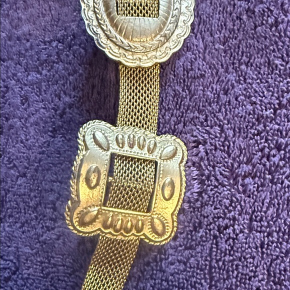 Streets Ahead Gold Decorative Belt NWOT - Picture 5 of 16